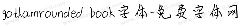 gothamrounded book字体字体转换
